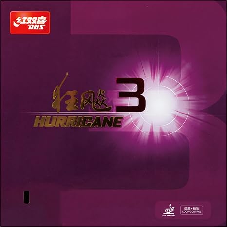 红双喜 狂飙3（Hurricane 3）粘性正手套胶